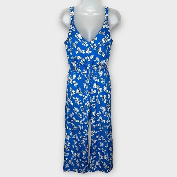 HEARTLOOM Rowan Jumpsuit Blue Floral Size XS Spring Summer Casual - Picture 2 of 6